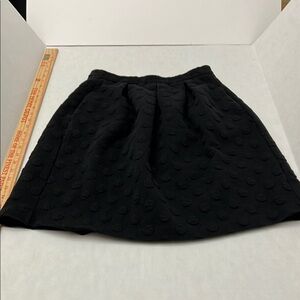 Elegant Black Textured Skirt